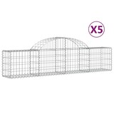 thumbnail of vidaXL Gabionen mit Hochbogen 5 Stk. 200x30x40/60 cm Verzinktes Eisen