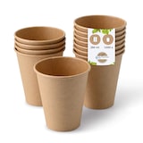 thumbnail of BIOZOYG Pappbecher 1000 Stück 250 ml / 10 oz, Ø 90 mm, braun - Becher für Heißgetränke Kaffeebecher to go Einwegbecher, Alternative zu Styroporbecher