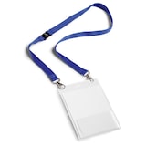 thumbnail of DURABLE - 8525-07  Portanome A6 in PPL con cordoncino in tessuto 20 DUO, blu