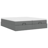 thumbnail of vidaXL Ottoman-Bett mit Matratzen Dunkelgrau 200x200 cm Stoff