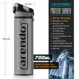 thumbnail of Arendo Wasserflasche 700 ml, Sport Trinkflasche, BPA-frei, auslaufsicher, One-Click-Verschluss, Mengenskala, Kunststoff