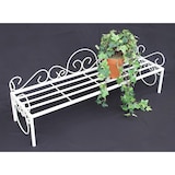 thumbnail of DanDiBo Blumenbank Metall Weiß 75 cm Blumenständer Mi Blumenregal Blumentreppe Pflanzentreppe Blumenregal Pflanzenständer Blumenhocker