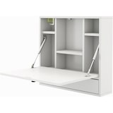 thumbnail of COSTWAY Tavolo a Muro Pieghvole, Tavolo da Parete con Scomparti di Archiviazione e Cassetto, Tavolo Pieghvole, Scrivania Pieghvole per Computer