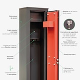 thumbnail of ARREGUI Braco ARM050 Armero de Acero para 5 Escopetas, Armero para Rifles con Cajón Interior, Caja Fuerte para Armas,  ESPAÑA, PORTUGAL: no homologado