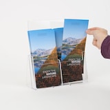 thumbnail of Danieli Store | Expositor portafolletos de 2 plazas 1/3 A4 de mesa en metacrilato | Expositor de mesa | Expositor para volantes y tarjetas (5 Uds.)