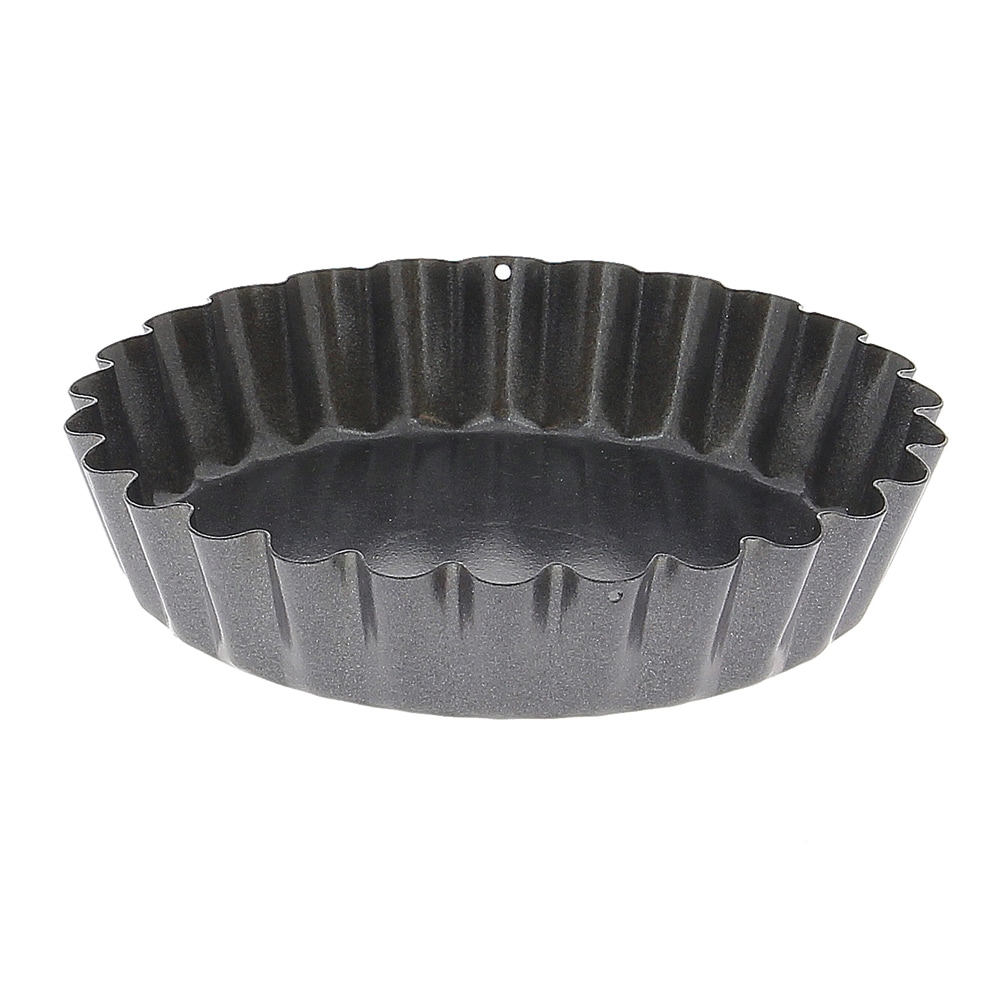DE BUYER Mini Tartelette Form 10 cm Antihaftbeschichtet Grau Rund Stahl