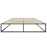 thumbnail of tectake Cama com estrutura de metal Kyoto com estrado, 250 kg 140 x 200 x 25,5 cm preto