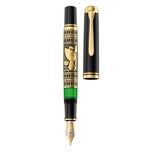 thumbnail of Pelikan Toledo 900, Schwarz, Gold, Grün, Integriertes Befüllsystem, Harz, Gold/Rhodium, Fettdruck, Beidhändig