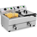 thumbnail of Royal Catering - Elektro-Friteuse - 2 x 10 Liter - Aftapkraan - 230 V