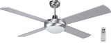 thumbnail of Ventilador de techo con luz Orbegozo CP 77132, 4 aspas, 3 velocidades, mando a distancia, 132 cm de diámetro, 60 W