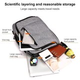thumbnail of Sac À Dos Ordinateur Multifonction Résistant À L'eau Pour Voyage Et Travail Gris YONIS