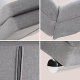 thumbnail of Casaria Relaxliege London Leinenoptik Grau