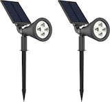 thumbnail of Pack 6 Focos Solares Estaca Jardín - Panel Independiente 200 Lúmenes LED - Luz Blanca 6500K - Automático IP65 Senderos Parques
