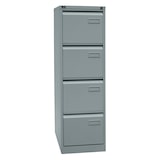 thumbnail of BISLEY Light Hängeregistraturschrank mit Schloss aus Metall in silber, 4 Schubladen, einbahnig - Hängeregisterschrank abschließbar, Hängeregistratur