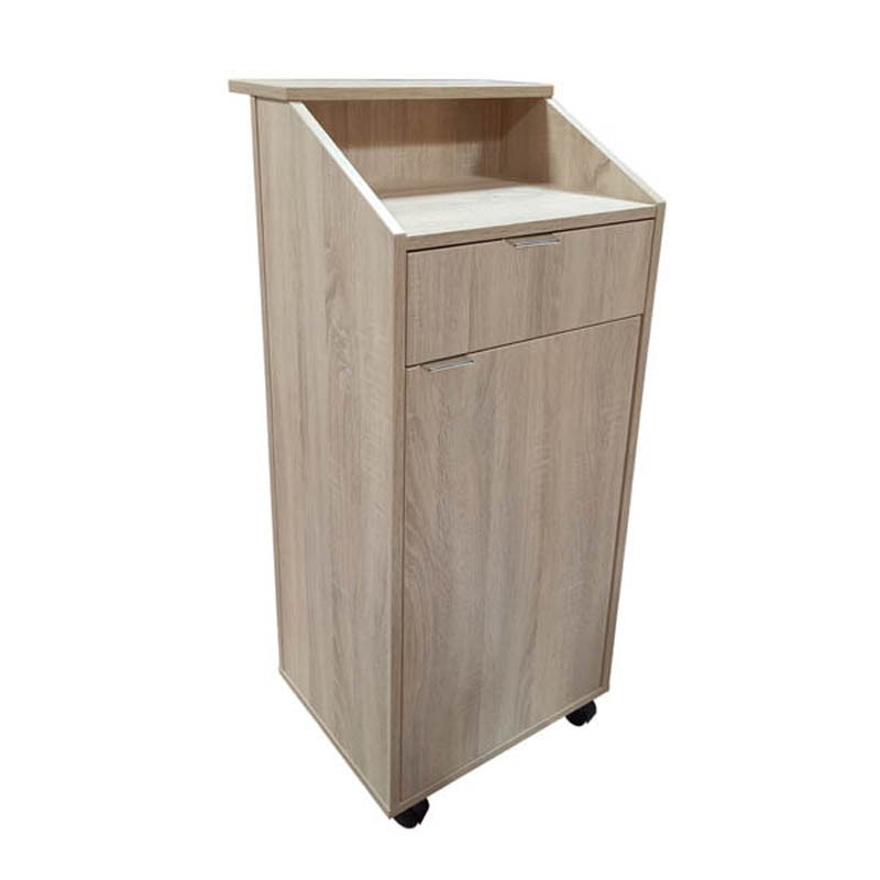 Ligne CHR Meuble d'accueil, bois, 150 x 47 x 116 cm, beige chianti oak
