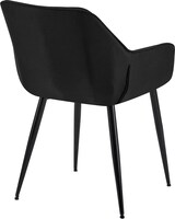 thumbnail of 2er Set Esszimmerstuhl NIVER - Stoff Schwarz 52x63x82 cm | Essstühle Esszimmerstühle Küchenstühle Wohnzimmerstühle