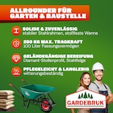 thumbnail of Monzana Schubkarre 100 Liter Bauschubkarre bis 250kg Gartenschubkarre
