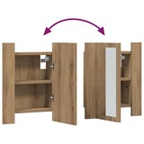 thumbnail of vidaXL LED-Spiegelschrank Artisan-Eiche 40x12x45 cm Holzwerkstoff