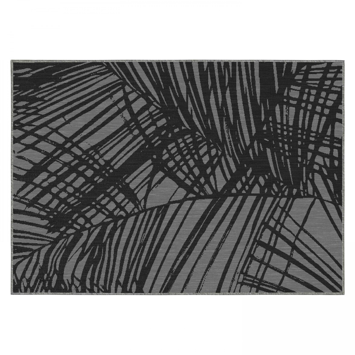Tapis d'extérieur en polypropylène 200 x 290 cm noir