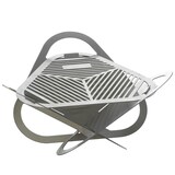 thumbnail of Feuerstelle Edelstahl Feuerschale BBQ Lagerfeuer klappbar Gartenfeuer Feuerkorb