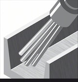 thumbnail of Pinselbürste, gewellt, 0,3 mm, 25 mm, 4500 U/ min
