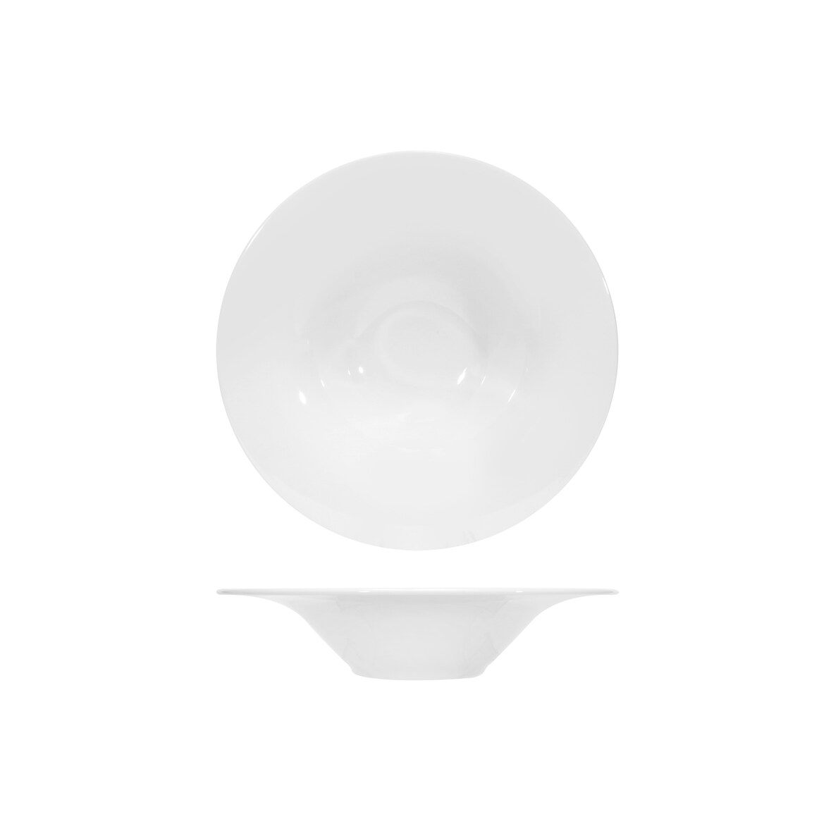 Lubiana set 6 pastabowl in porcellana bianca cm 30 H 6,5 3229