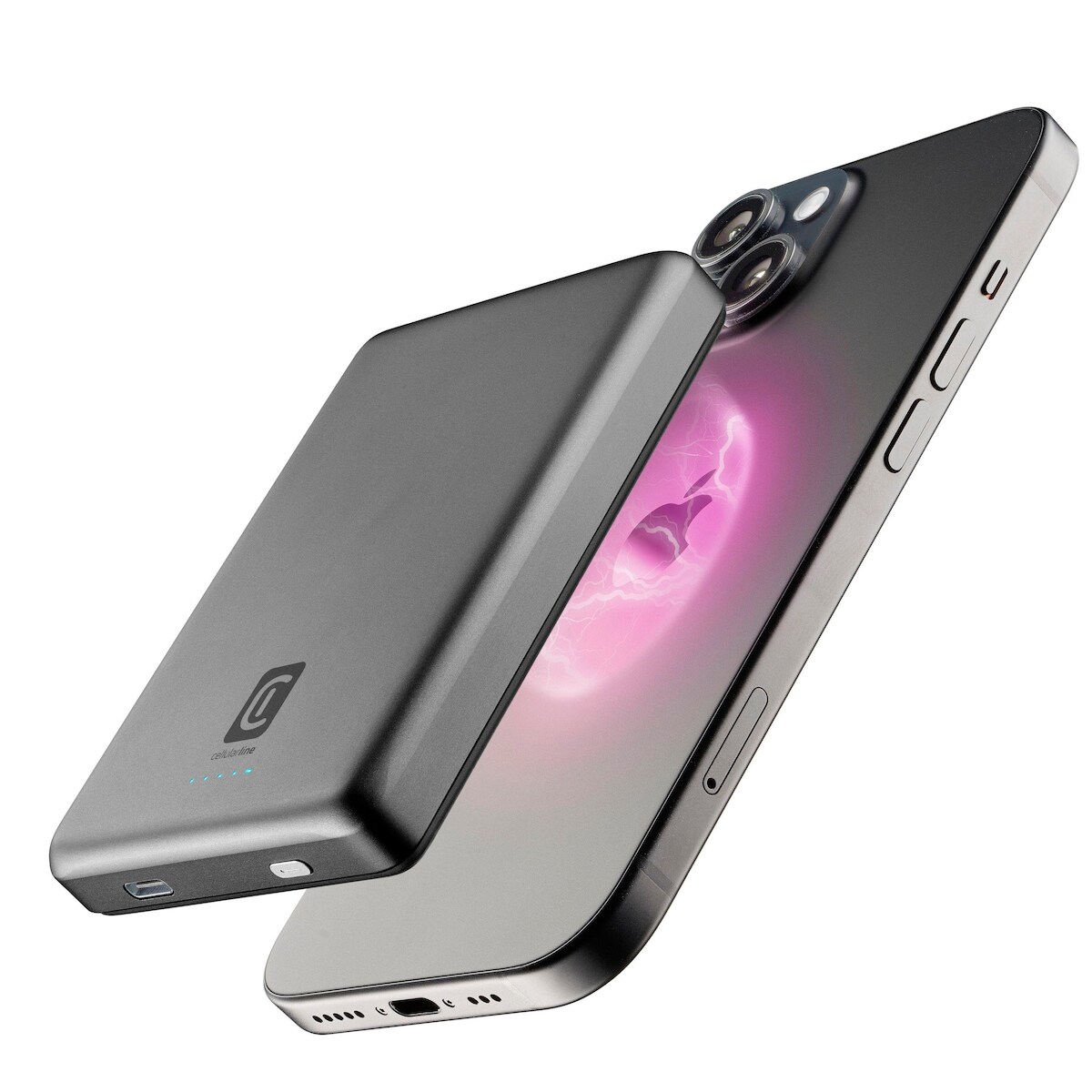 Cellularline MAG LITE 10000 Powerbank MagSafe Grau 10.000