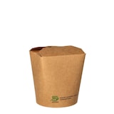 thumbnail of PAPSTAR 500 Snackboxen, Pappe eckig 470 ml 9,8 cm x 8,2 cm x 7 cm braun "100% Fair"