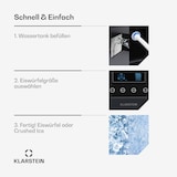 thumbnail of Eiszeit Crush Eiswürfelmaschine 2 Größen Crushed Ice Schwarz