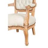 thumbnail of Biscottini Poltrona mini imbottita - Sedia camera da letto - Poltroncina salotto –Poltrona con braccioli – Poltrona salotto in legno