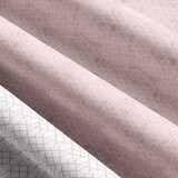 thumbnail of Baumwolle Bettwäsche Set 155x220 cm Rosa Weiß Rauten Renforce Wendebettwäsche mit Reißverschluss 4 teilig