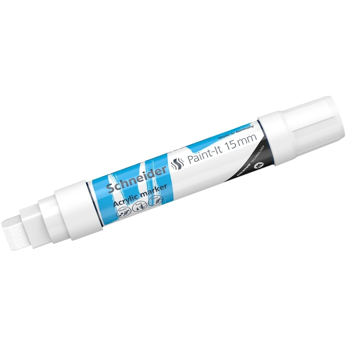 Acrylmarker Paint-It 330 15mm weiß Packung mit 5 Stück