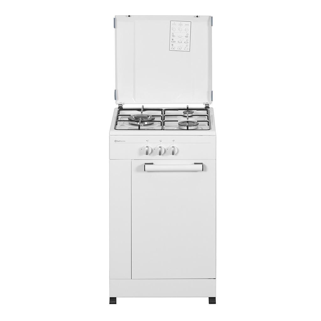 Solthermic Cocina Gas Blanca Portabombona 50x50