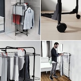 thumbnail of Estendal Interior 3 Níveis Secador de Roupa Dobrável sobre Rodas Tancarville Preto 93 x 71 x 131 cm VILEDA