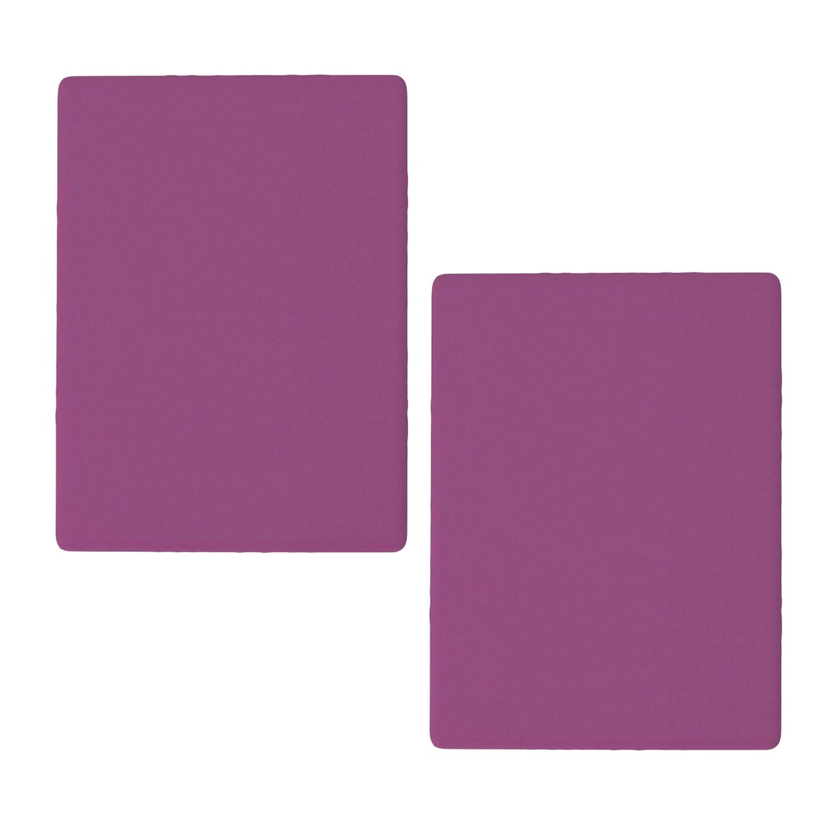 Benetton - Conjunto de 2 lençóis com elástico medindo 200x200cm + 30cm para uma cama de 2m na cor Rainbow Purple.