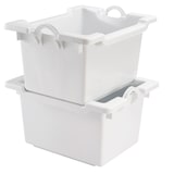 thumbnail of GILAC Bac comporte empilable emboîtable - 60 L - Blanc G169321