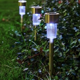 thumbnail of MONZANA® LED Solarlampe Außen 8er Set Wetterfest IP44 Solar Sensor Erdspieß Edelstahl Wegeleuchte Solarleuchte Garten