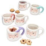 thumbnail of 6x Kaffeebecher Nikolaus 280ml 4 Farben Glühwein Pastell Weihnachten Pott Tasse