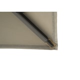 thumbnail of METRO PROFESSIONAL Sombrilla cuadrada, aluminio, 3 x 3 m, repelente al agua, humus/gris