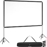 thumbnail of Beamerscherm Cinema opvouwbaar statief 16:9 4K HD projectiescherm 126 inch 319cm kijkhoek 160° wit draagbaar presentatiescherm doek - 406364