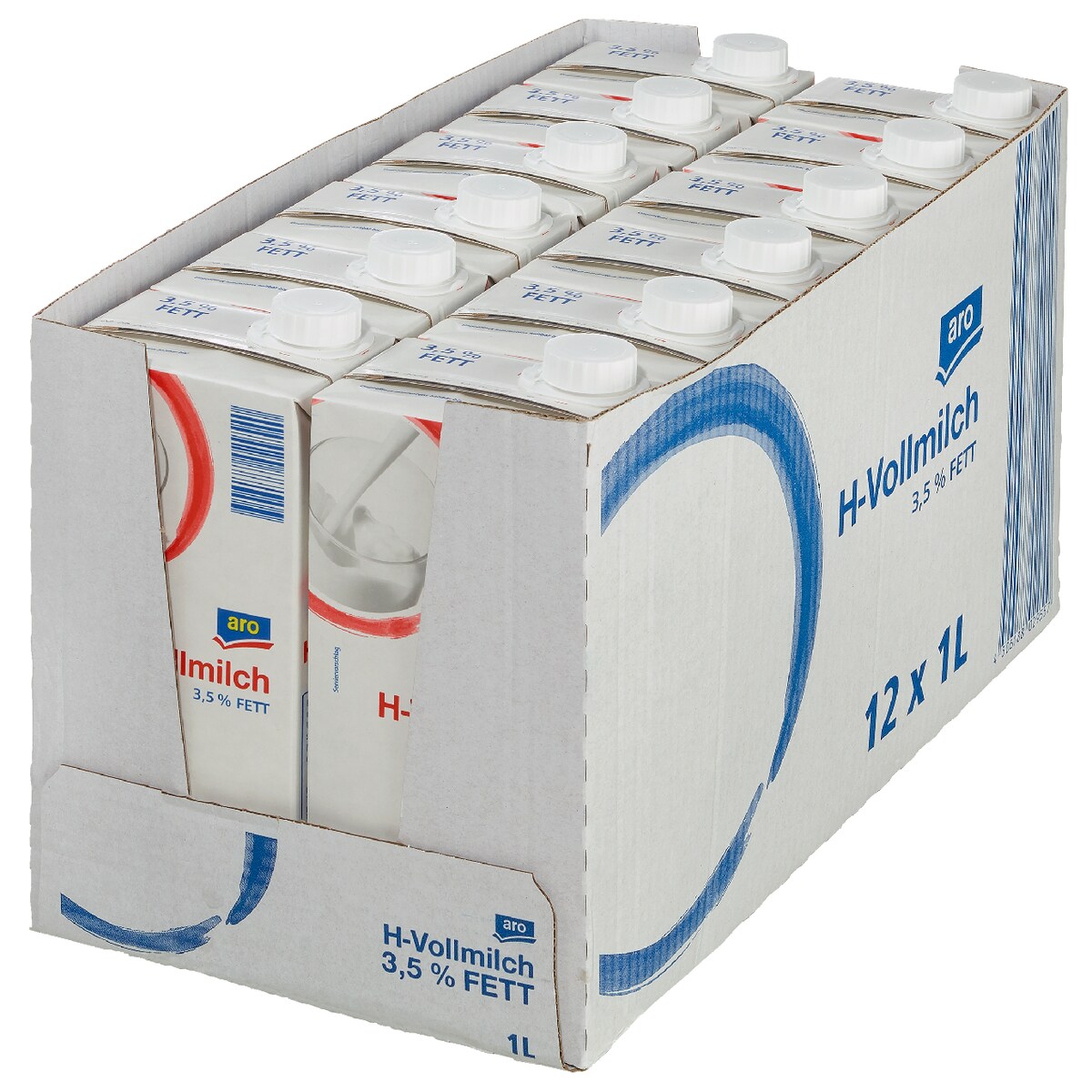 Aro H-Milch 3,5 % Fett 12 x 1 l (12 l)