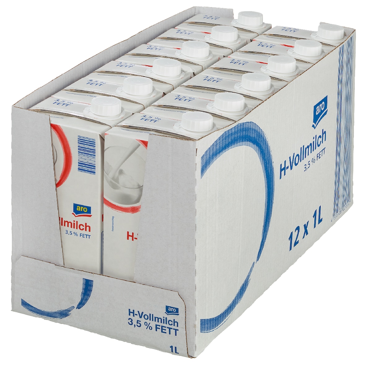 Aro H-Milch 3,5 % Fett 12 x 1 l (12 l)