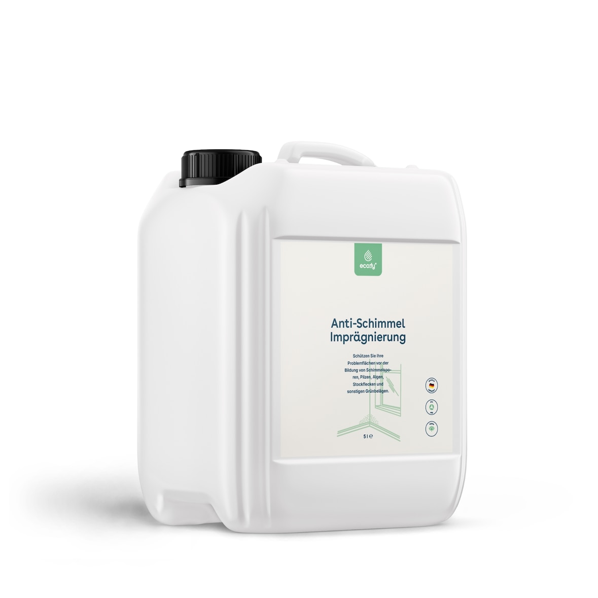 eco:fy Anti-Schimmel Imprägnierung - 5l - Versiegelung gegen Schimmel und Pilzbefall