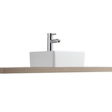 thumbnail of Vasque carrée à poser en céramique blanche 30 cm AONI