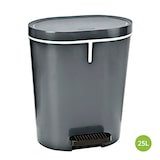 thumbnail of Cubo con pedal Pedalbin Oval 25 litros. Color Gris antracita.