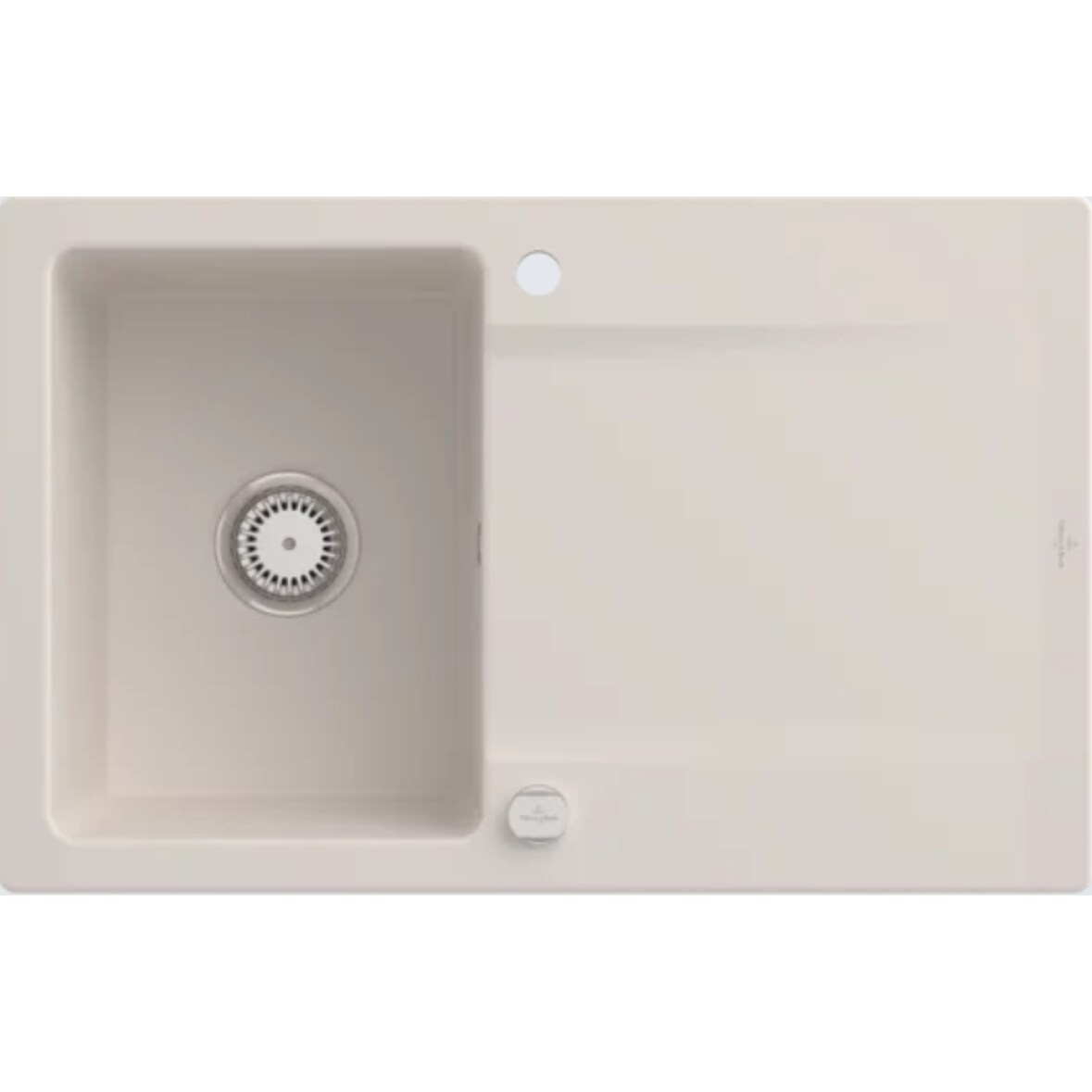 Villeroy&Boch Spülbecken, Küchenspüle Siluet 45 Crema 800x510mm, Unterschrankbreite 45cm