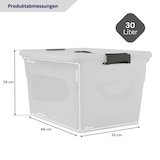 thumbnail of PROREGAL Aufbewahrungsbox mit Deckel 30L 4er Set Klein transparent stapelbar Kunststoffbox Verschlussclips Stapelbox Aufbewahrungsbehälter Büro