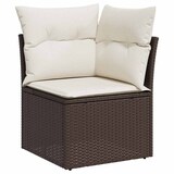 thumbnail of vidaXL Garten-Sofa-Set 9 pcs Braun 55 x 55 x 37 cm Poly-Rattan
