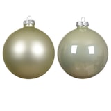 thumbnail of 16 Weihnachtskugeln Glas 8cm matt & glänzend Christbaumkugeln Weihnachtsbaumkugeln Groß Christbaumschmuck Weihnachtsbaumschmuck Deko Hell Minze