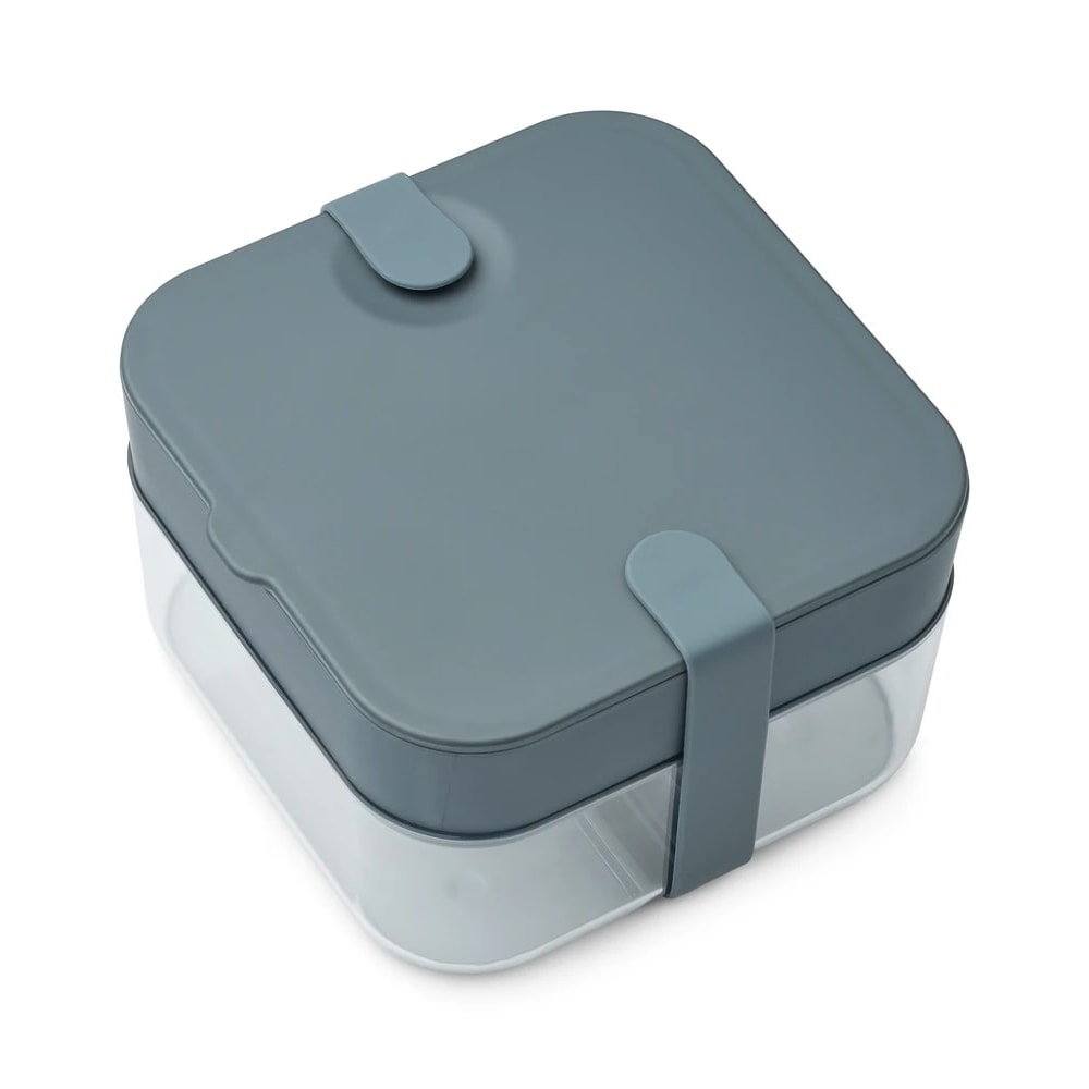 Liewood Bento Box, Lunchbox, Brotdosen - Amandine, Farbe: Meeresblau / Walblau